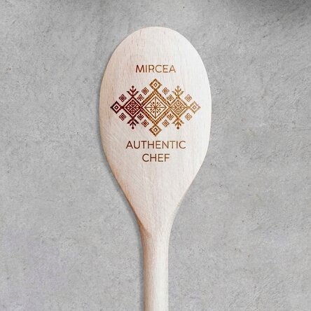 Personalised wooden spoon - Authentic chef