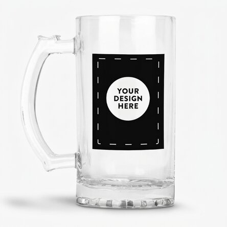 Personalised beer mug with your own design