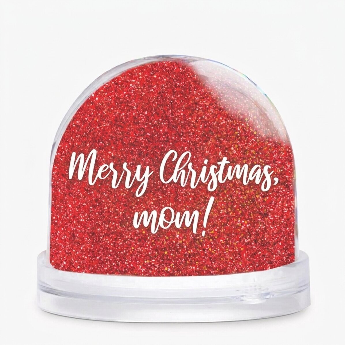 Personalised desk globe with message and photo - Merry Christmas!