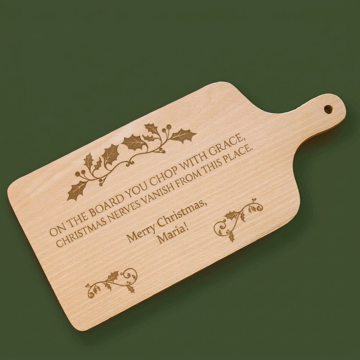 Personalised chopper with text - Merry Christmas!