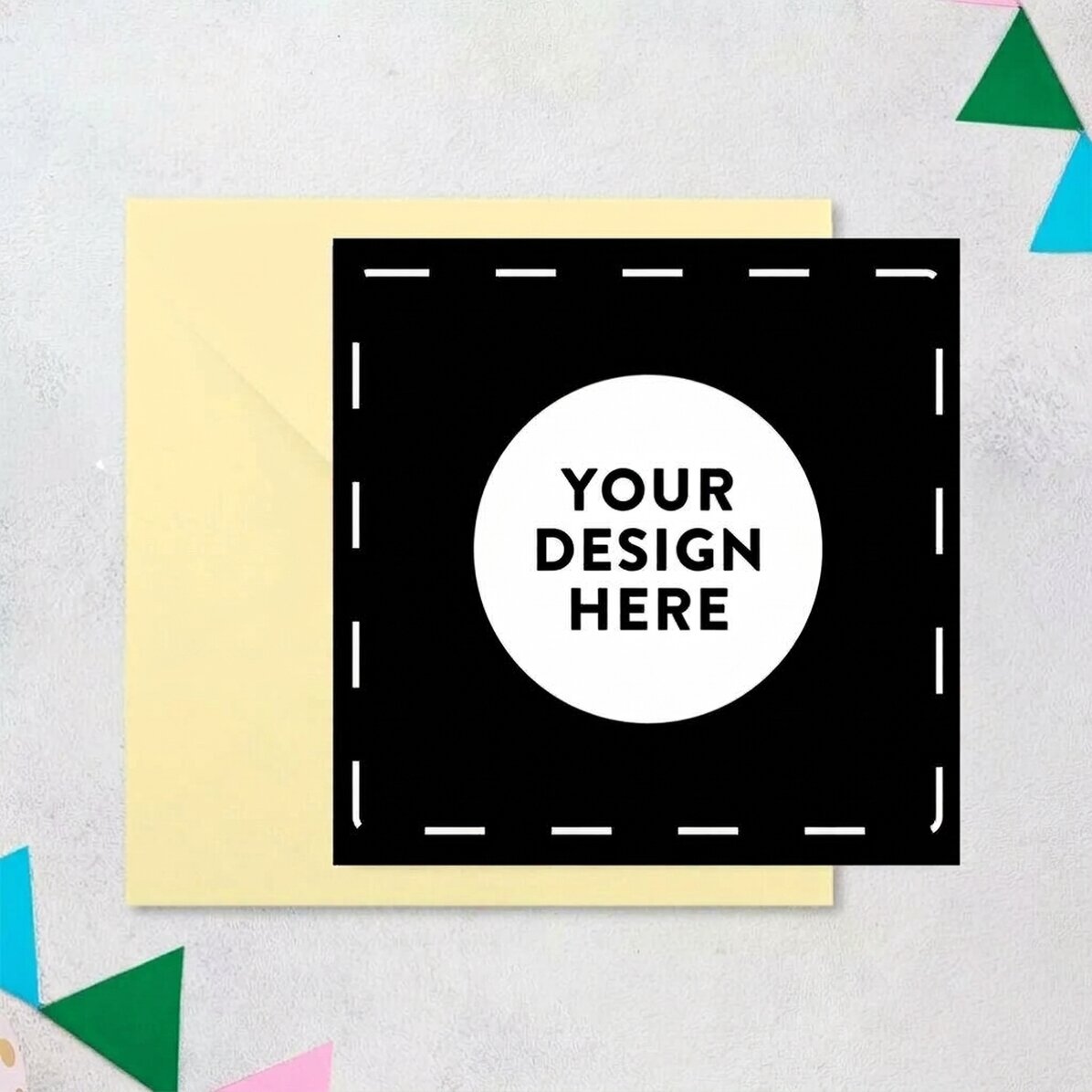 Personalised square card with your own design