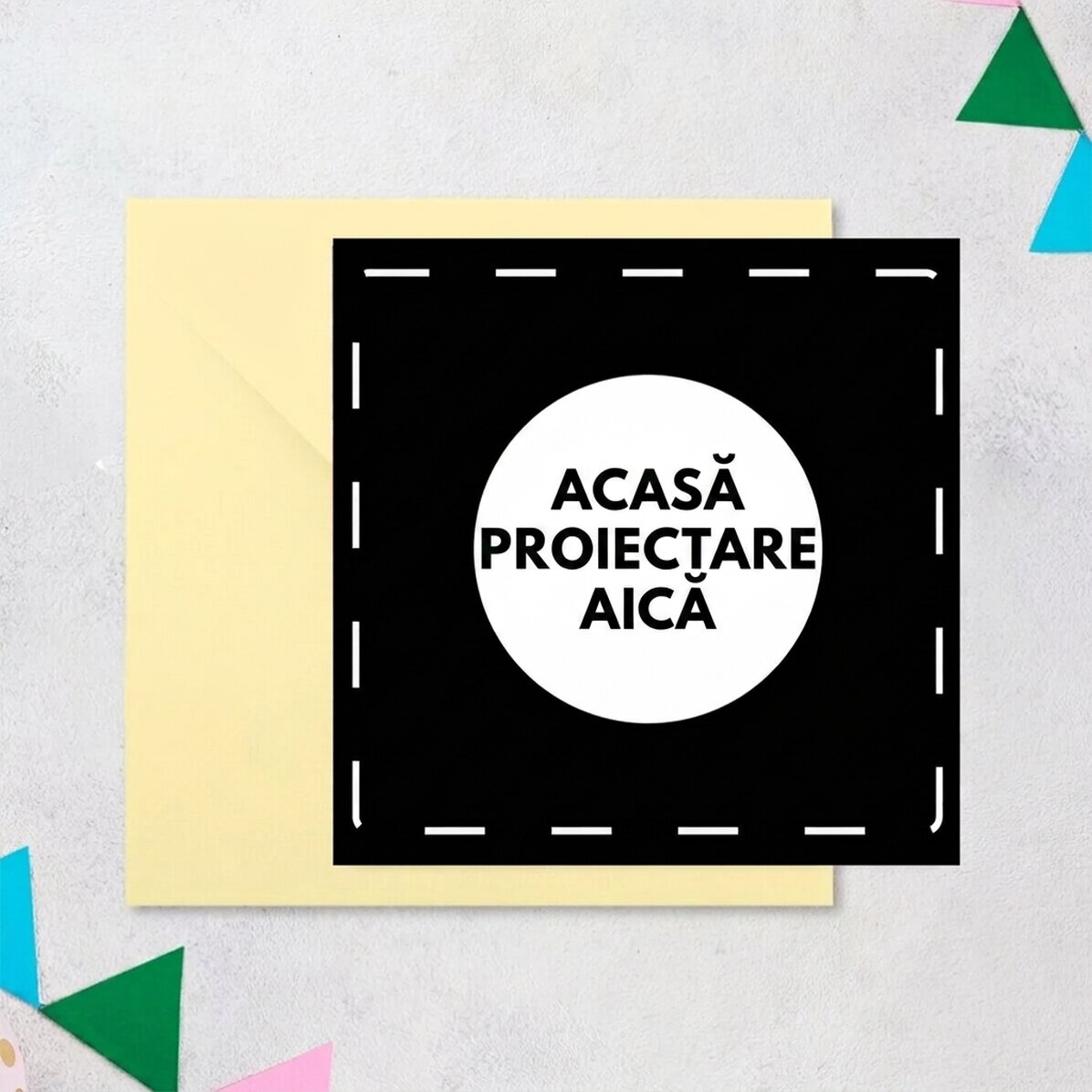Personalised square card with your own design