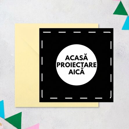 Personalised square card with your own design