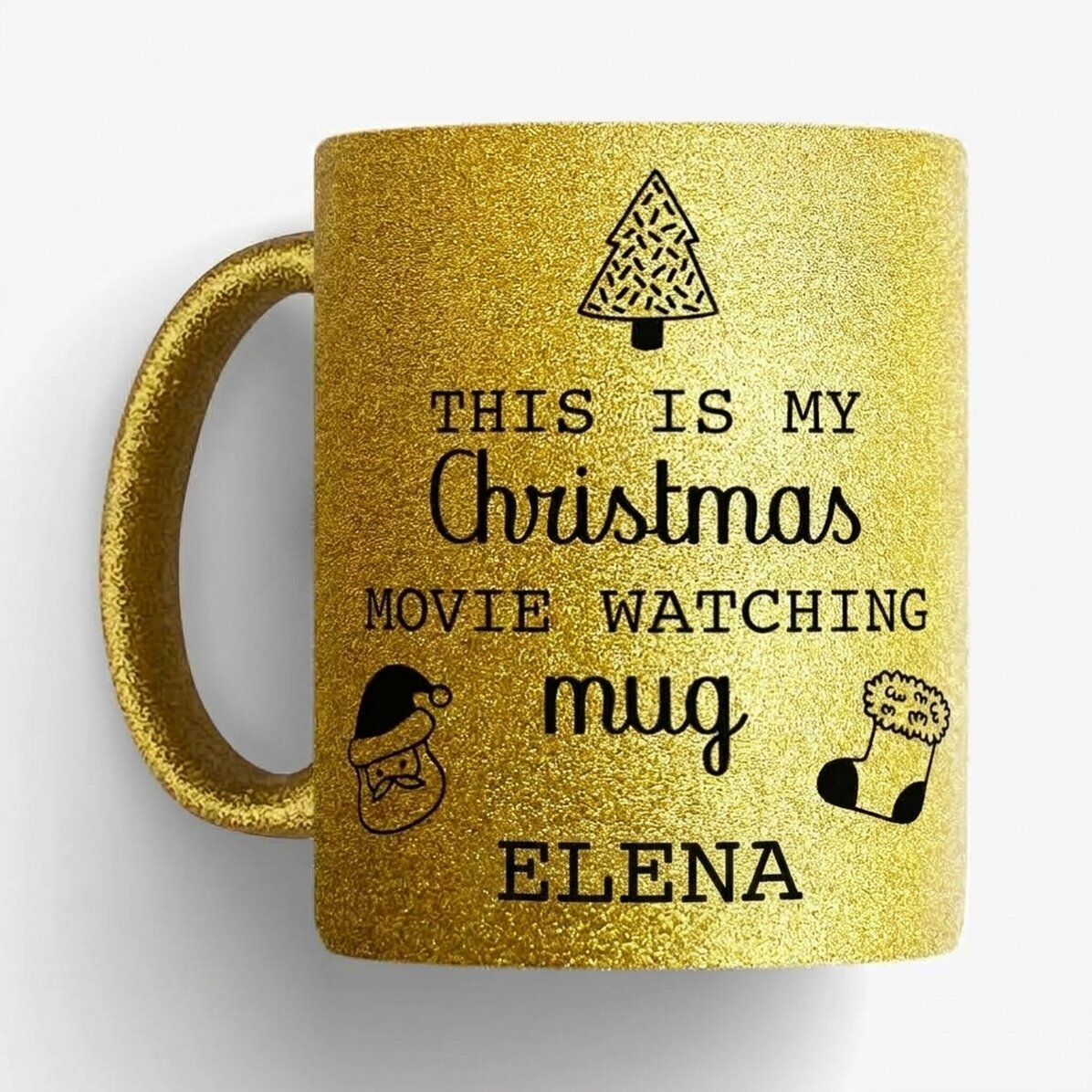 Personalised mug with message - Christmas movie