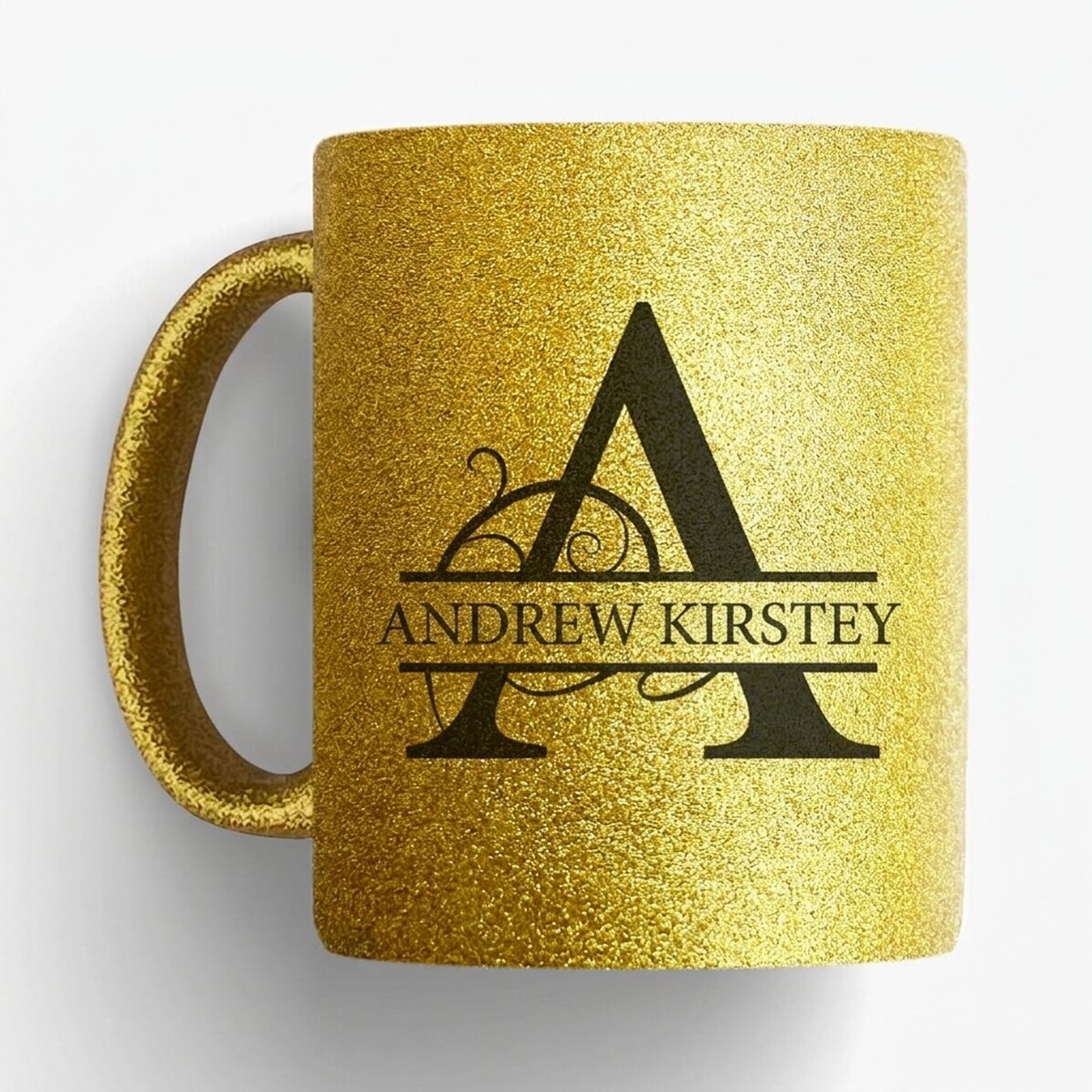 Personalised mug with monogram