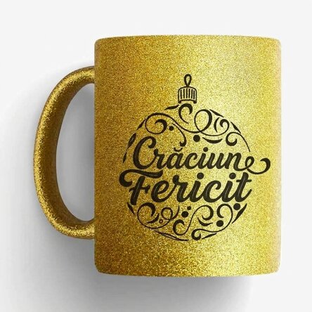 Personalised mug with message - Glob Merry Christmas