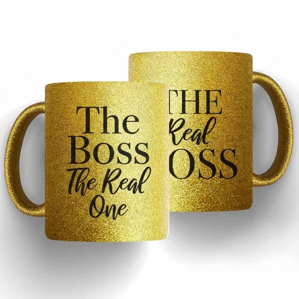 Personalised mugs for couples with message - The Boss & The Real Boss