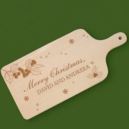 Personalised chopper with Christmas message