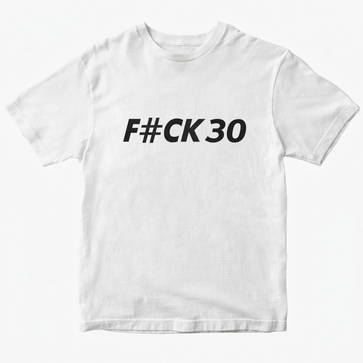 Custom cotton T-shirt with text - F#CK