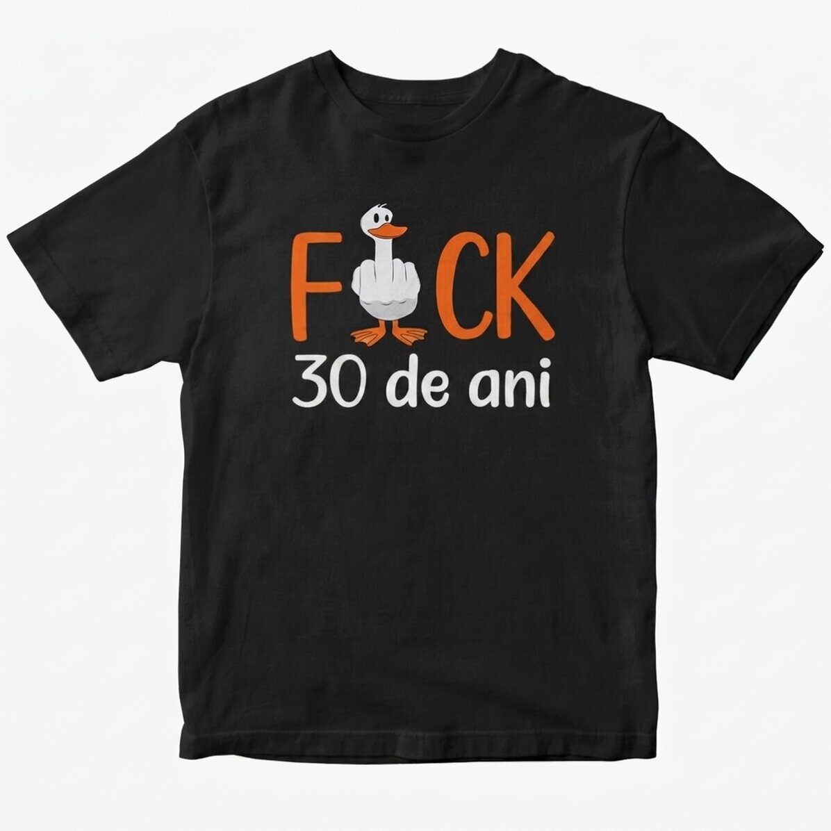 Custom cotton T-shirt with text - Duck