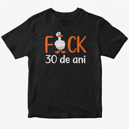 Custom cotton T-shirt with text - Duck