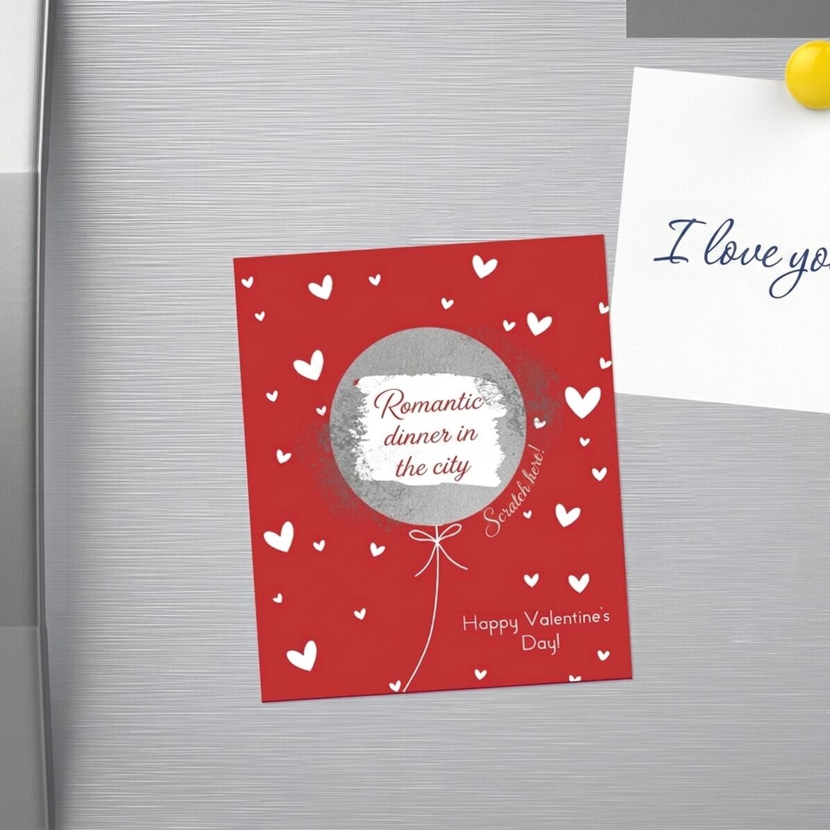Reusable magnet 10x12 cm personalised with text - Love