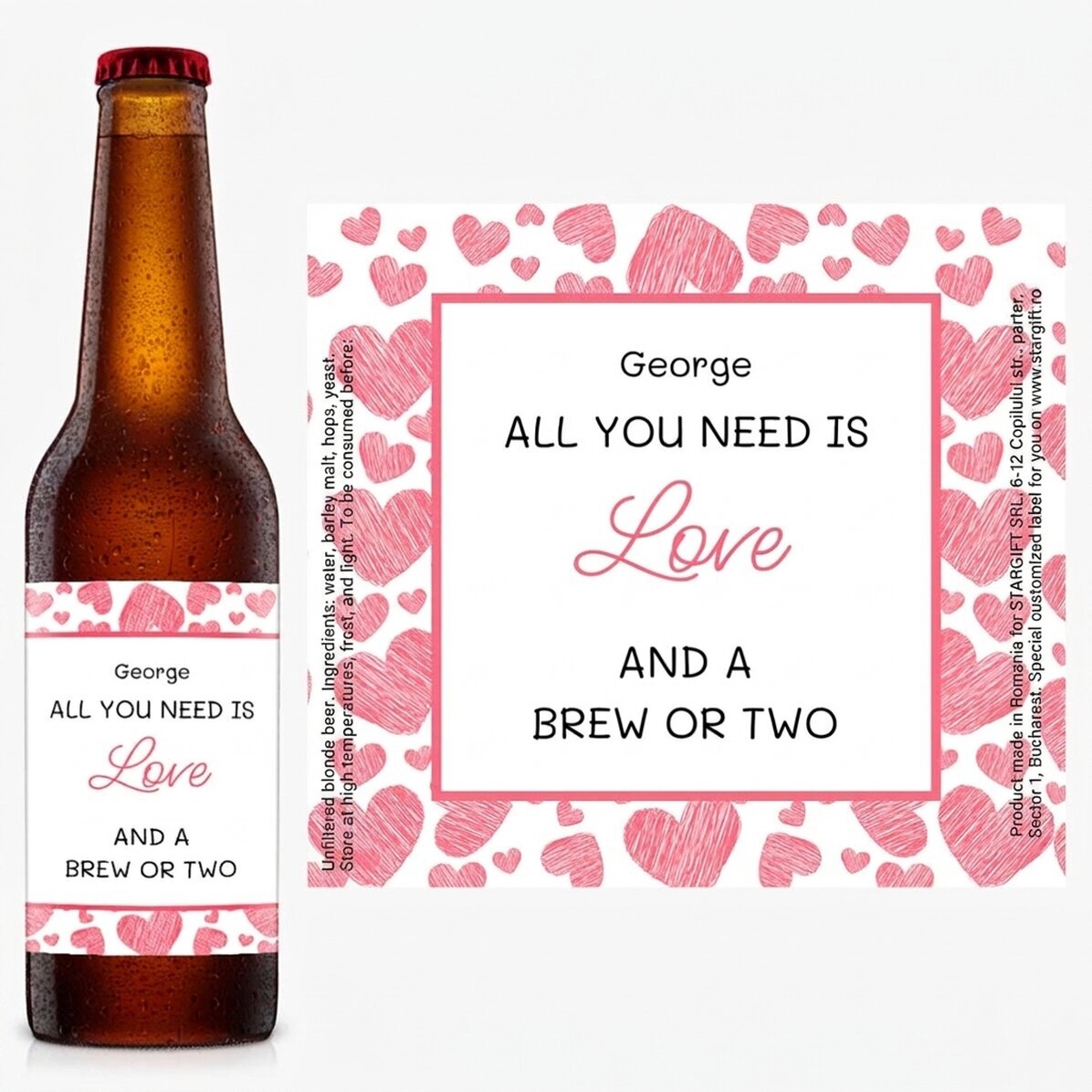 Personalised beer with text - All you need