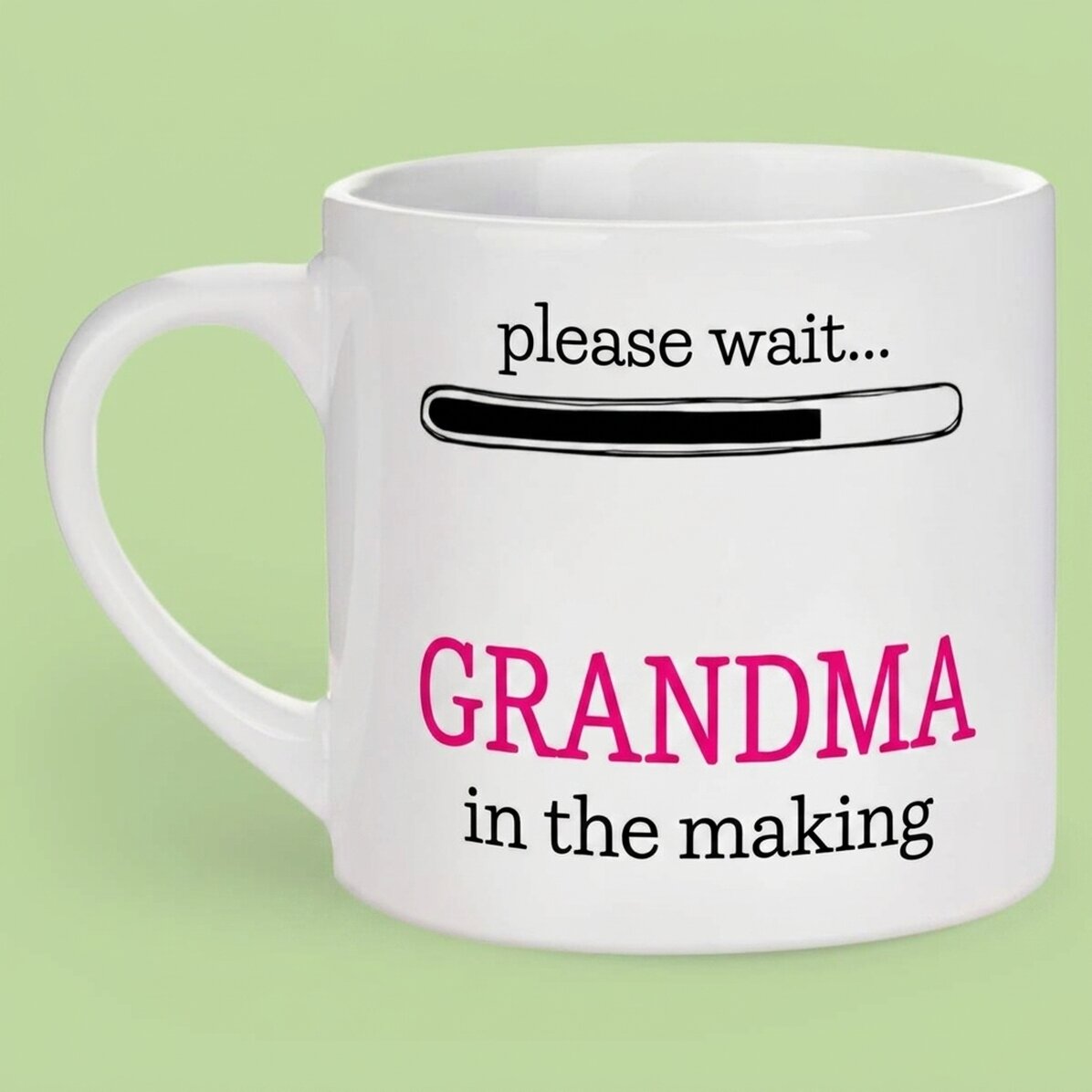 Personalised espresso cup with text - Grandmother-to-be