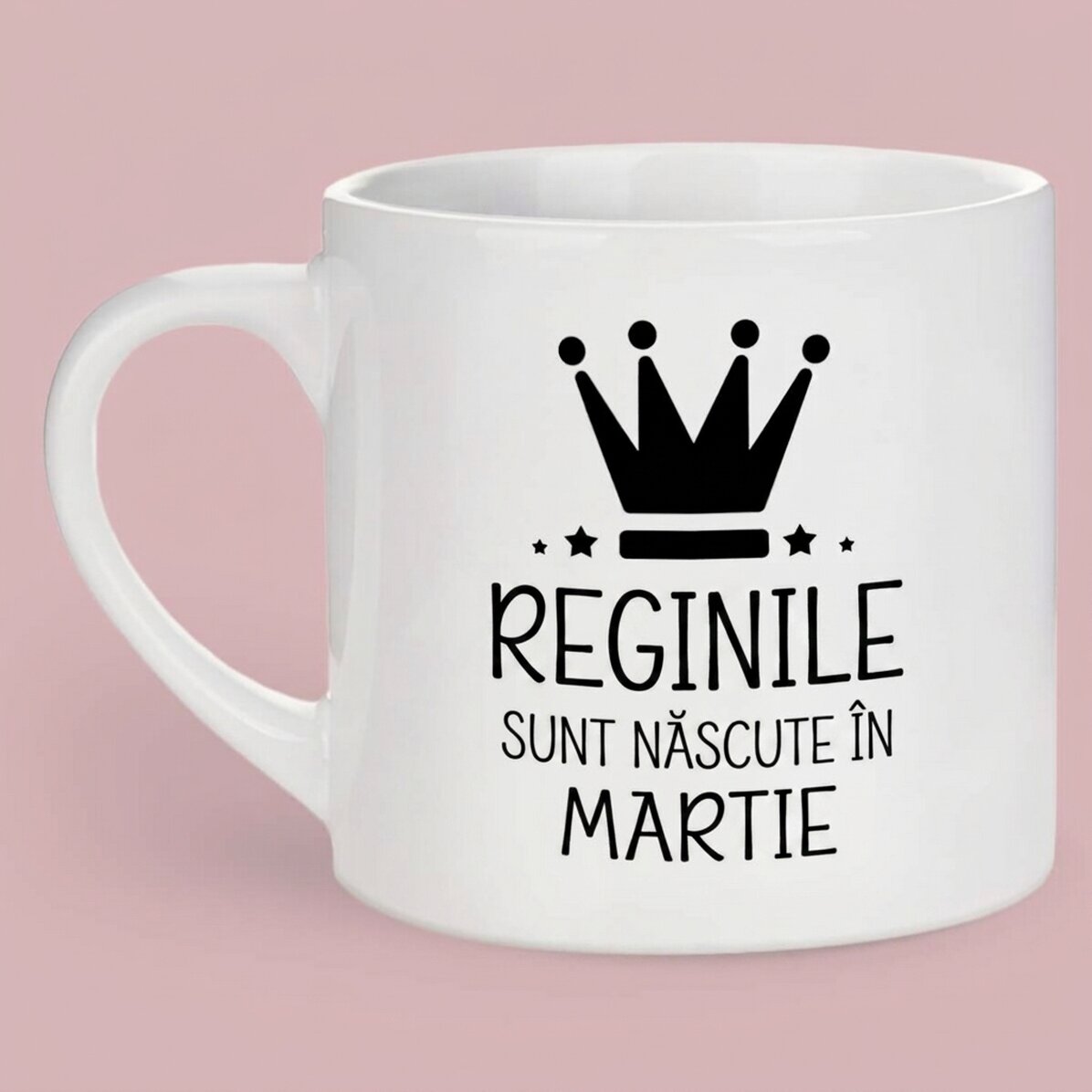 Personalised espresso cup with text - Queens