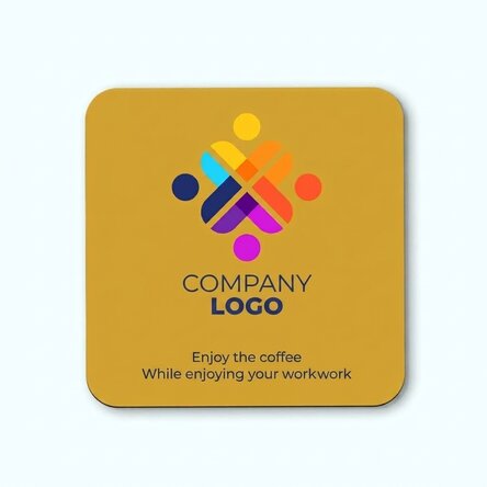 Personalised cup holder with logo and text