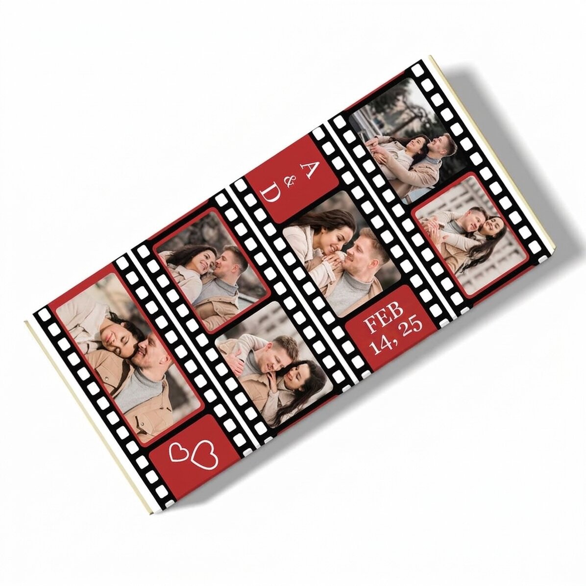 Personalised chocolate with 6 photos - Film