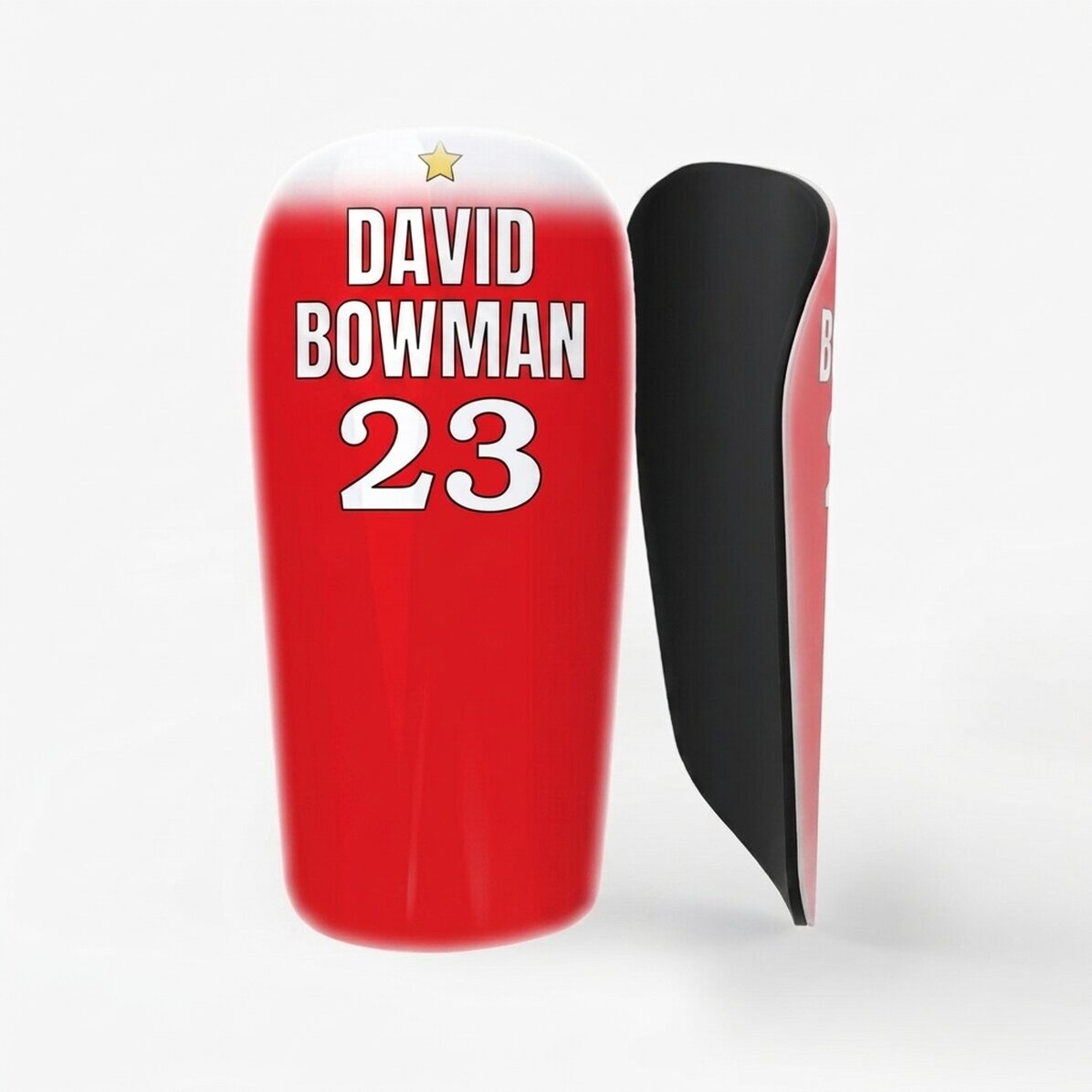 Personalised football shirts with text - Red and white