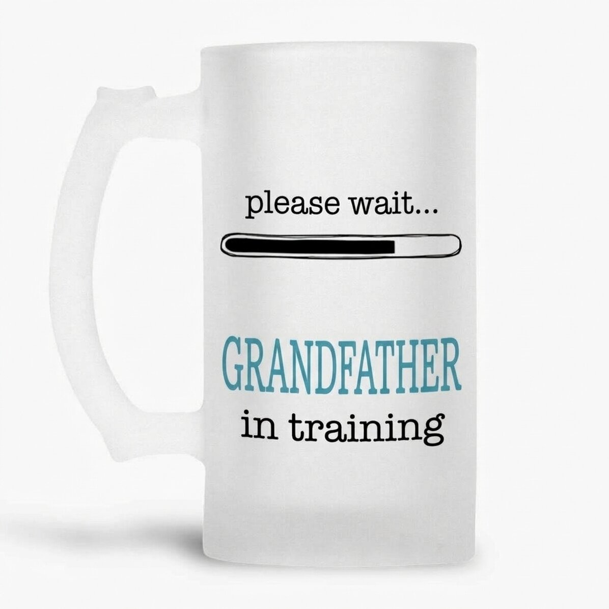 Personalised beer mug with text - Grandfather-to-be