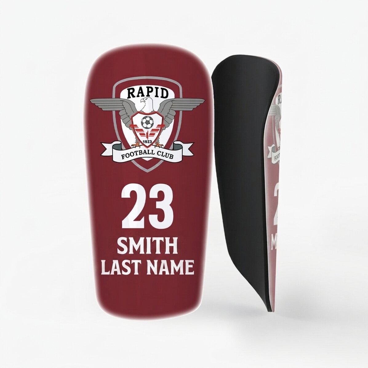 FC Rapid football defenders personalised with logo and text