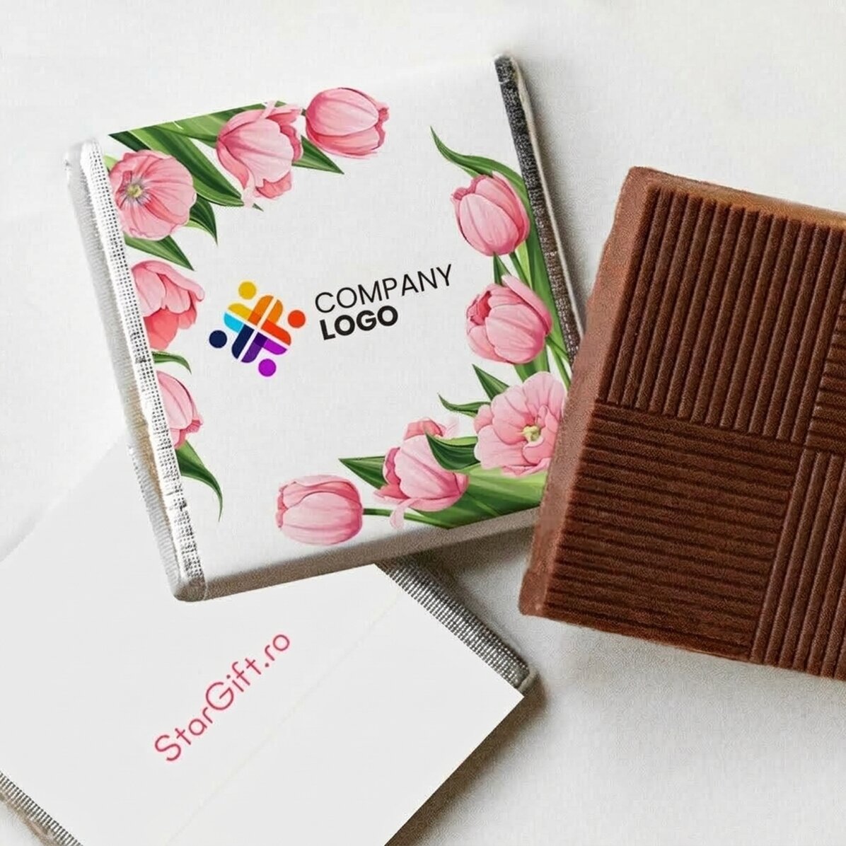 Personalised mini chocolate with logo - Spring