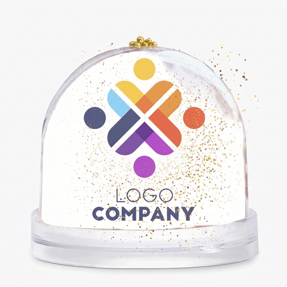 Personalised desk globe with logo