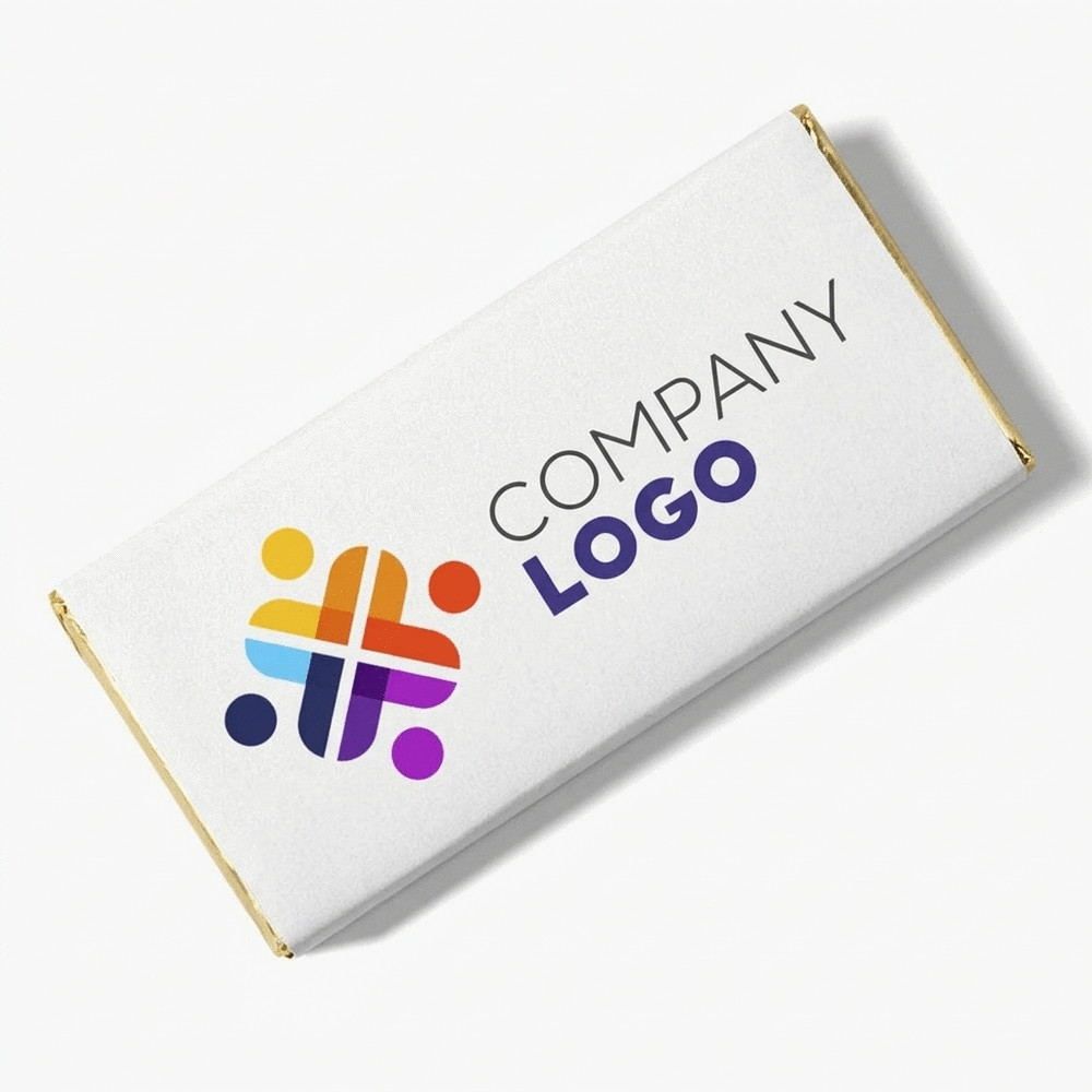 Personalised chocolate with logo
