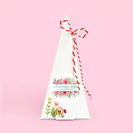 Personalised flower planting kit with message