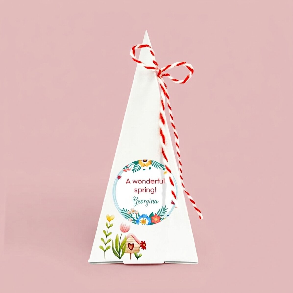 Personalised flower planting kit with message - Flowers