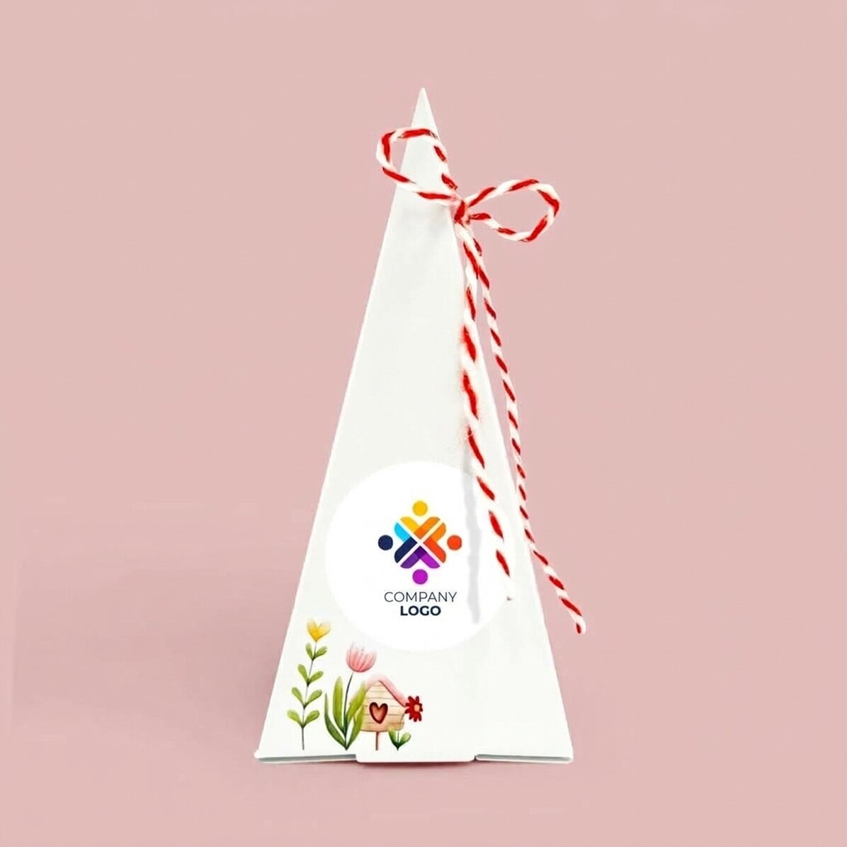 Personalised flower planting kit with logo