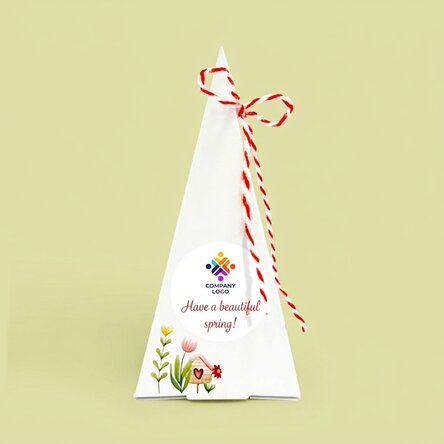Personalised flower planting kit with logo and message