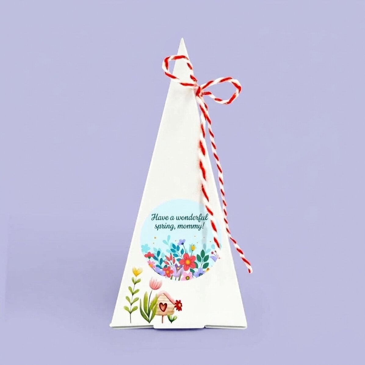Personalised flower planting kit with text - Spring