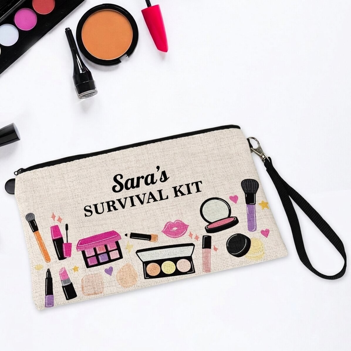 Personalised makeup kit with text - My Survival Kit