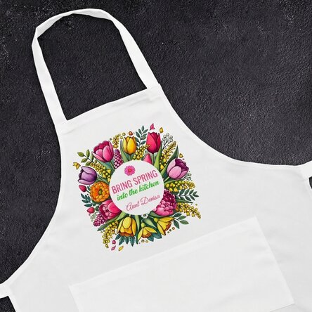 Personalised sort with text - Spring flowers
