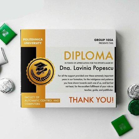 Personalised box of chocolates with message - Teacher