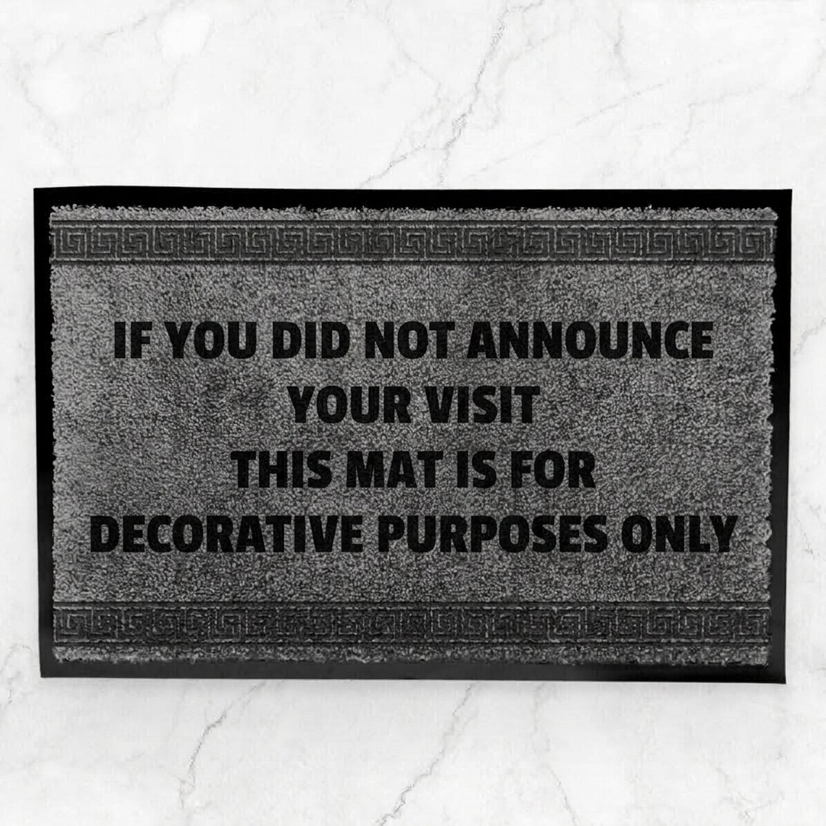 Customised indoor entrance mat - Unannounced visit