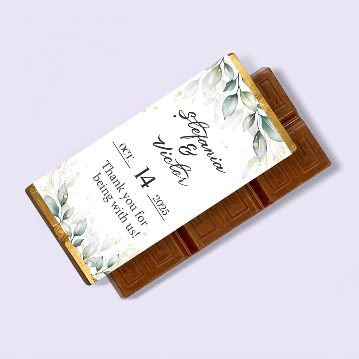 Mini chocolate bar personalised with a message - Special moments