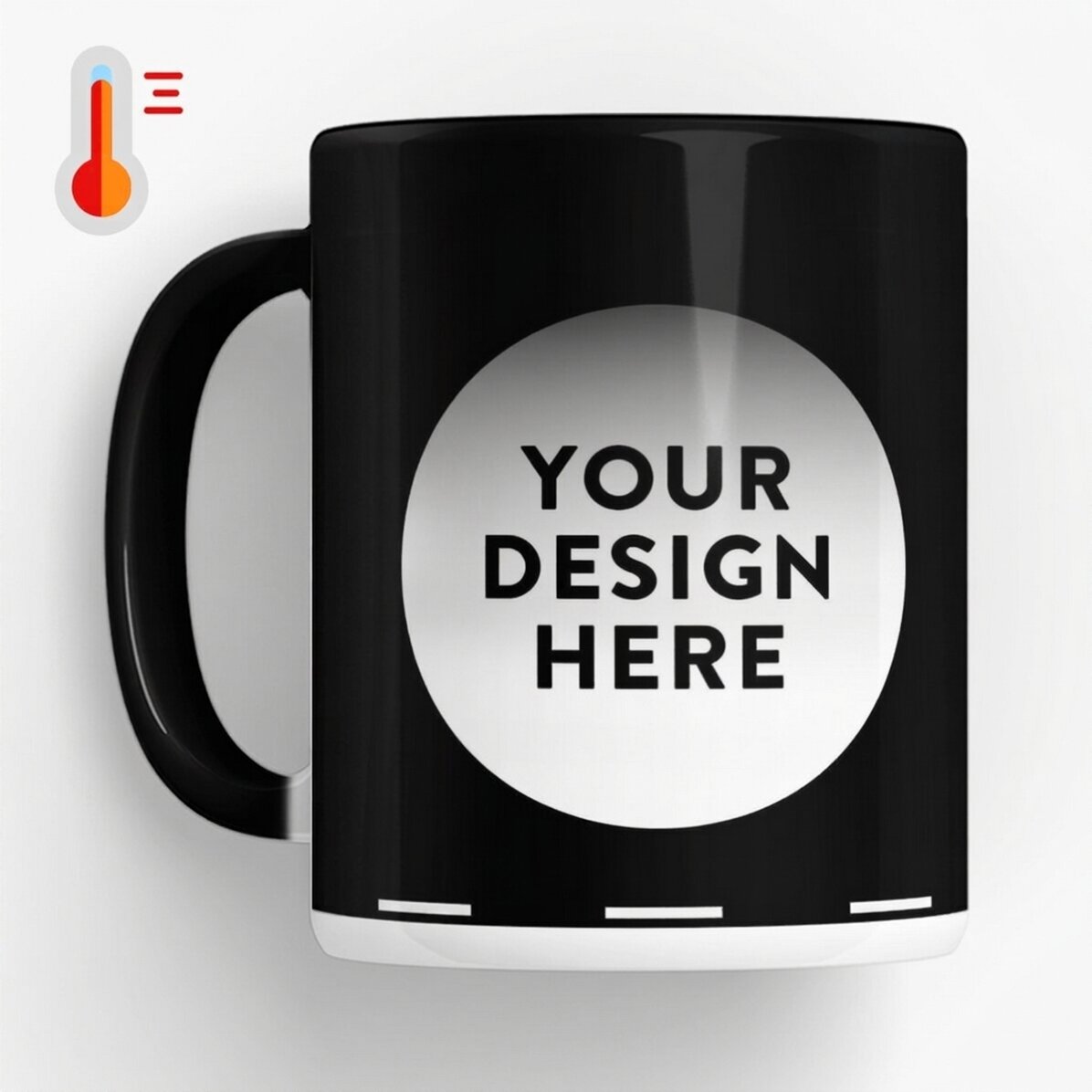 Personalised heat-sensitive mug with your own design