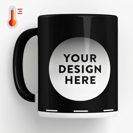 Personalised heat-sensitive mug with your own design