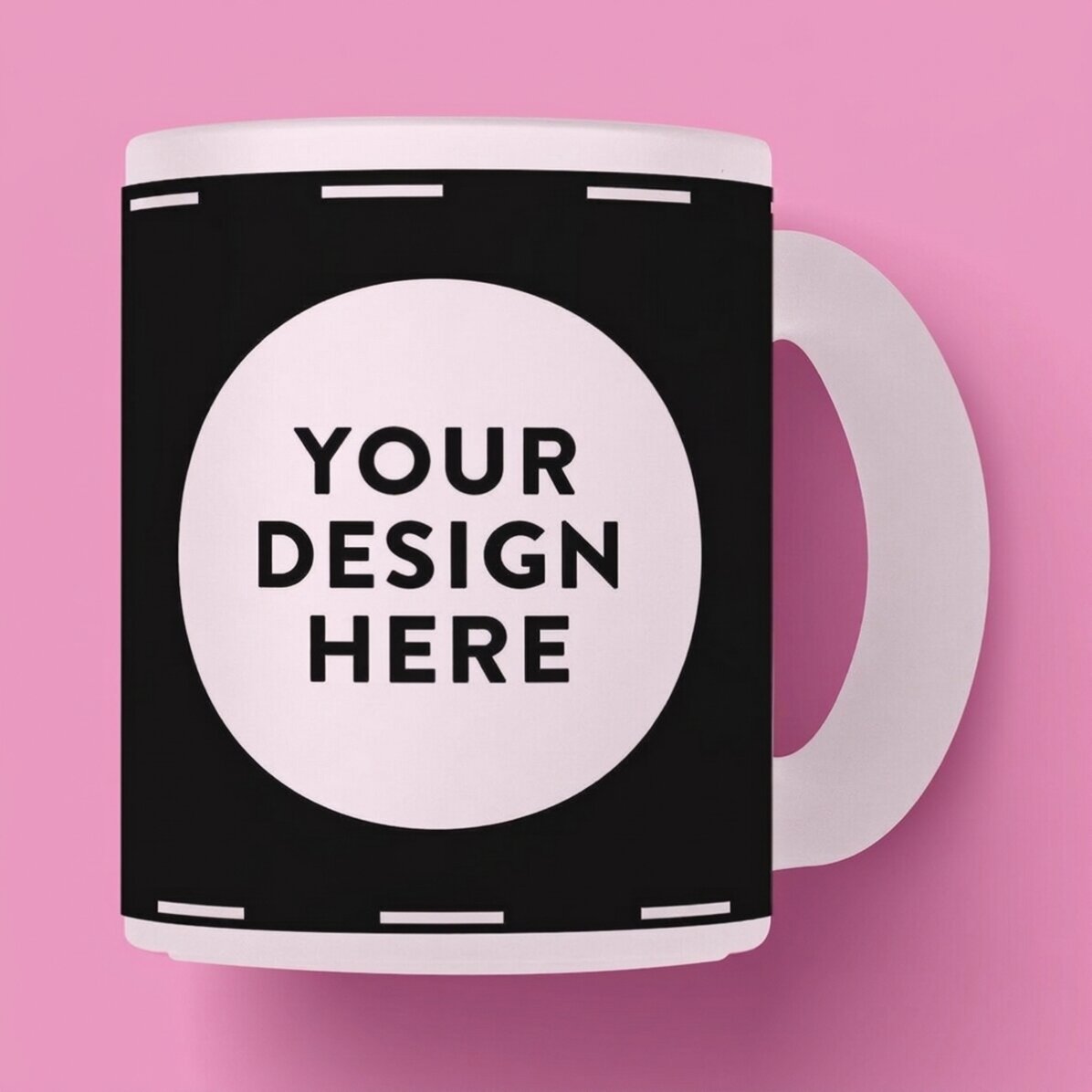 Personalised frosted glass mug with your own design
