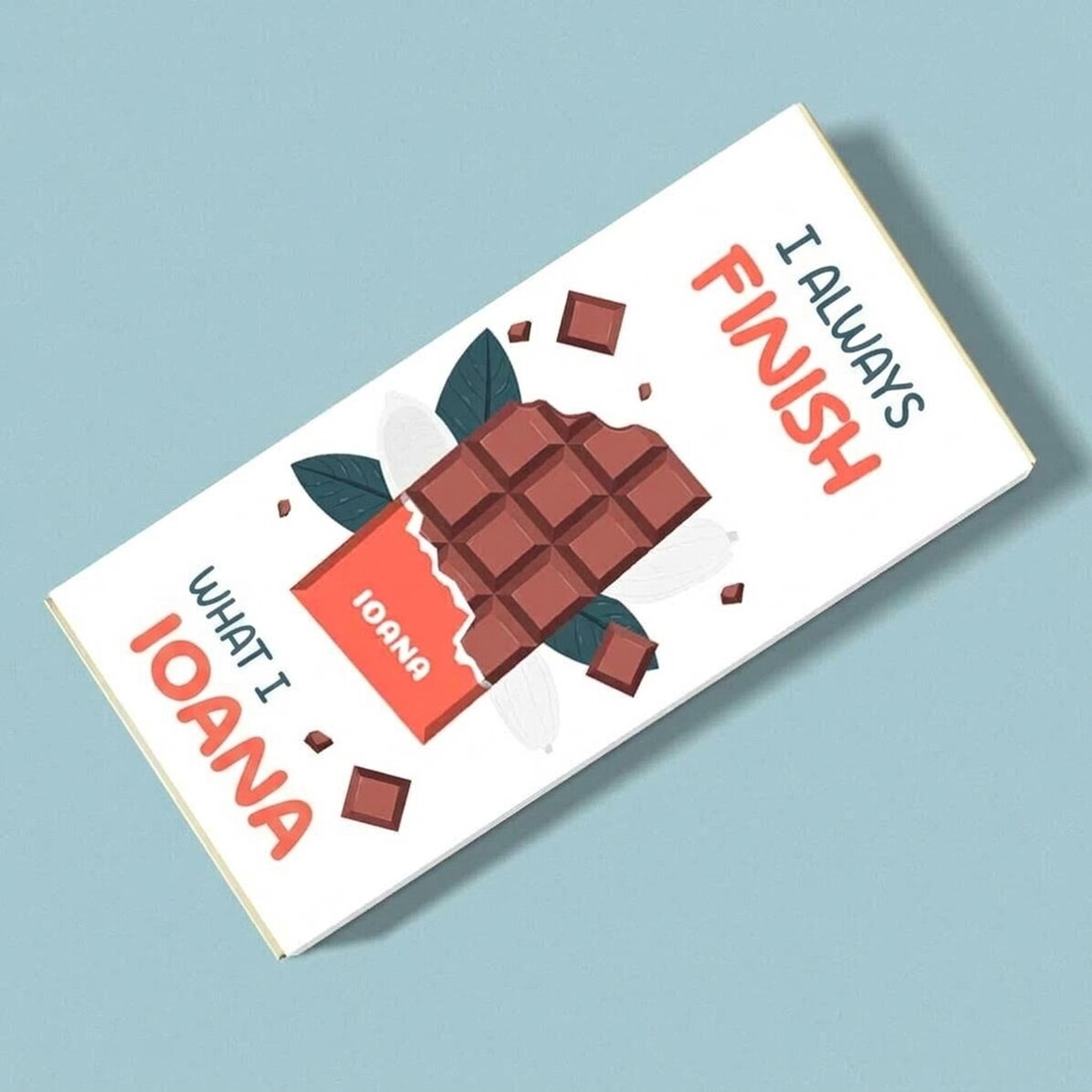 Personalised chocolate with text - Always