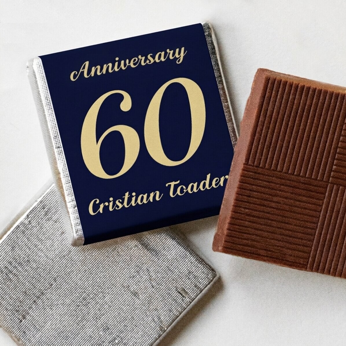 Personalised mini chocolate with text - Anniversary