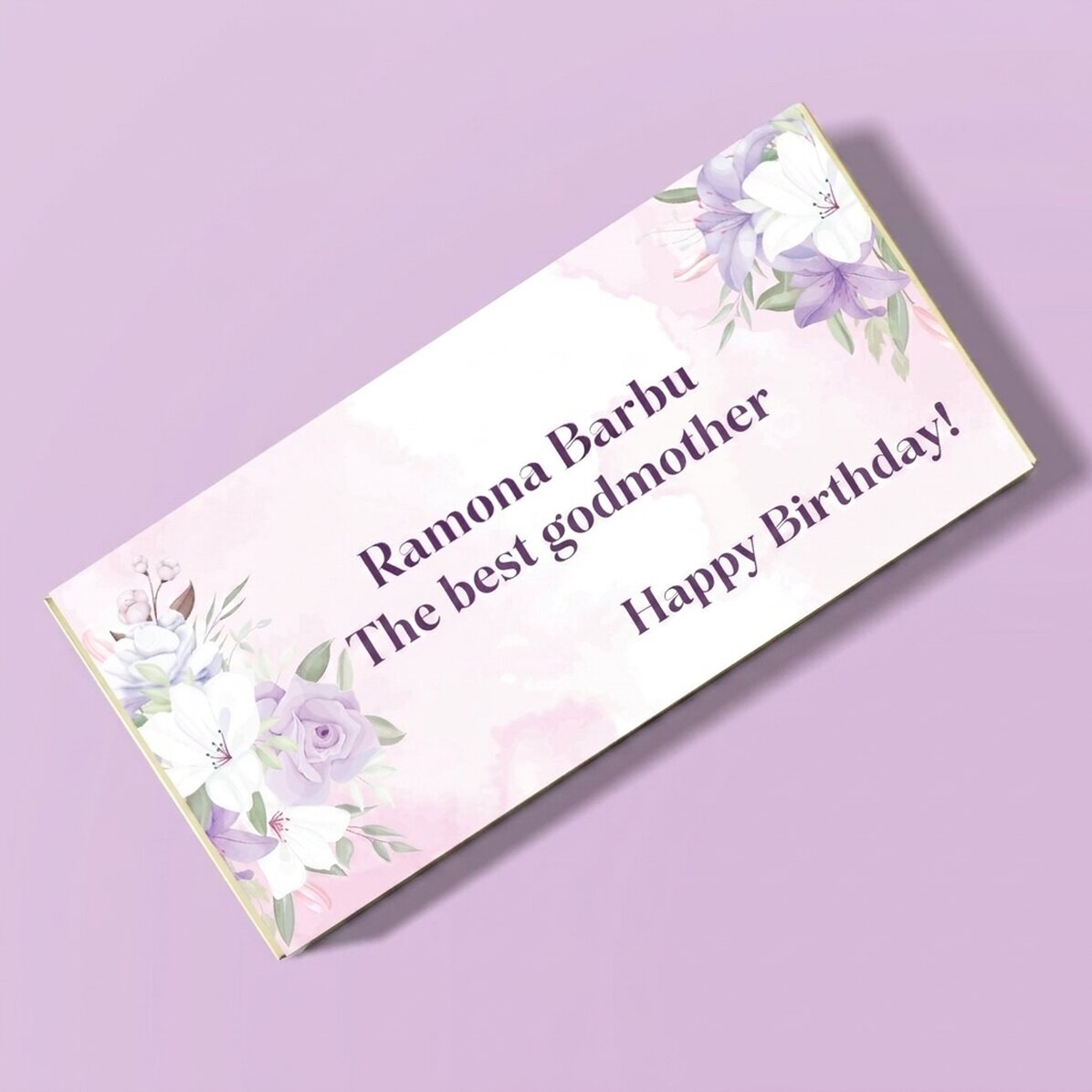 Personalised chocolate with message - Special greeting