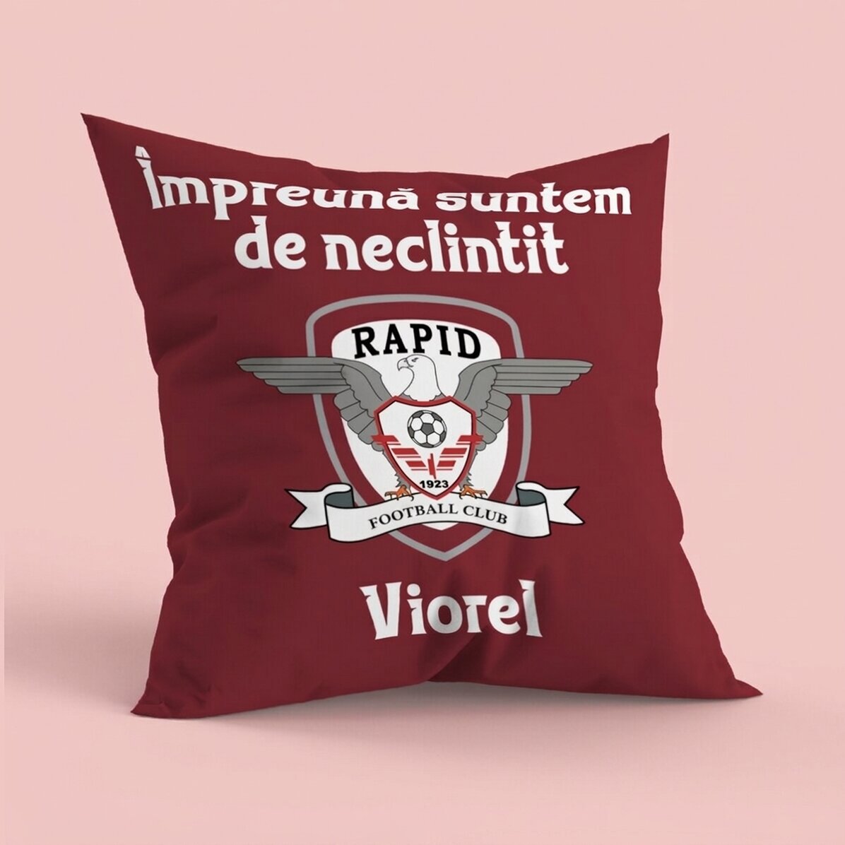 FC Rapid 1923 cushion personalised with text, large format - Name and message
