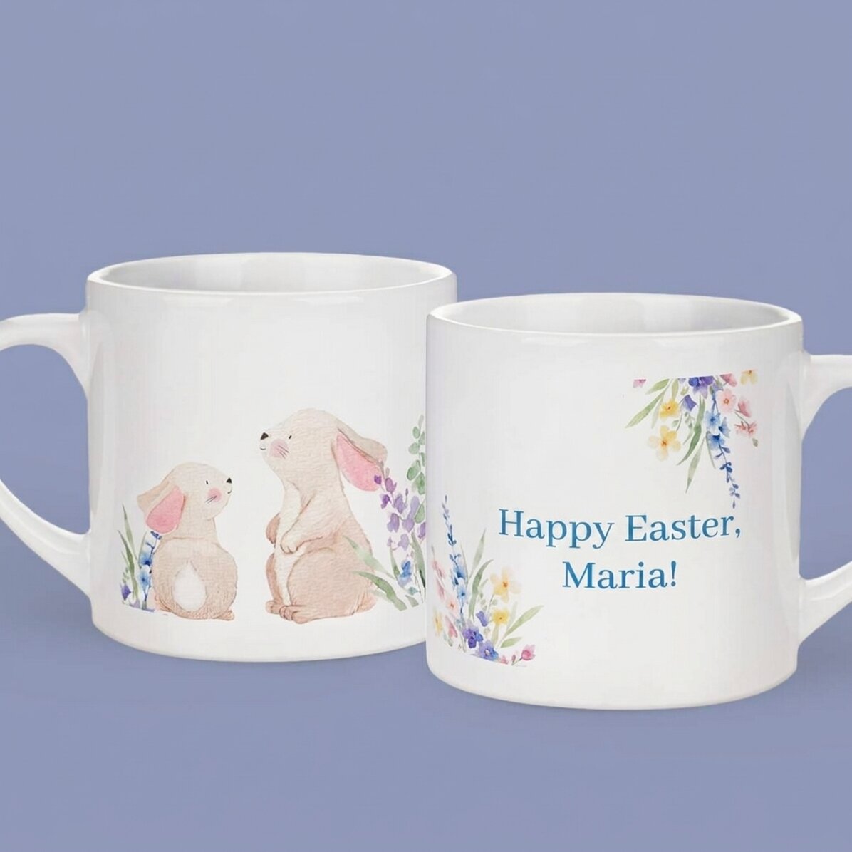 Personalised mug for children with name - Happy Easter!
