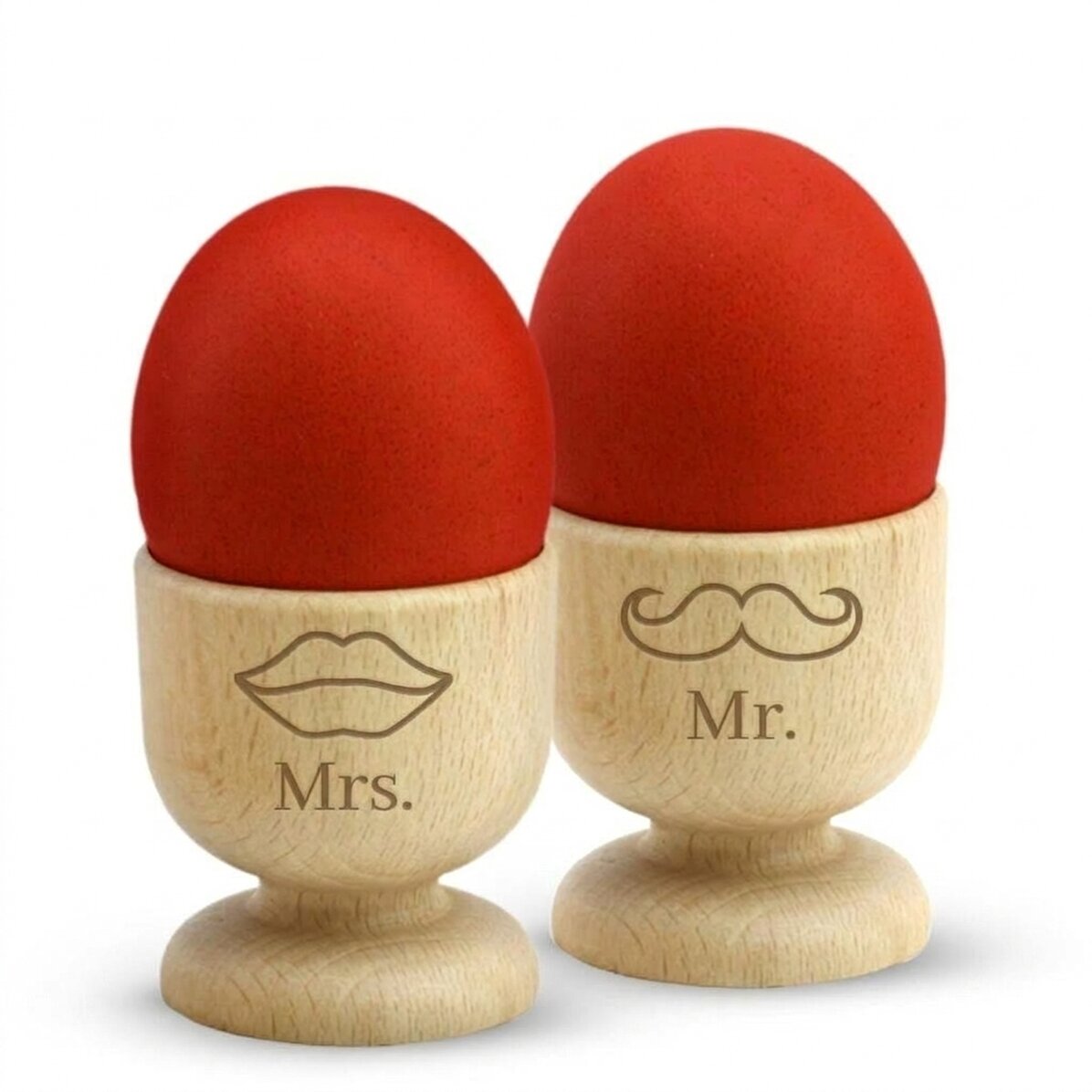 Personalised egg holder for couples - Mr & Mrs