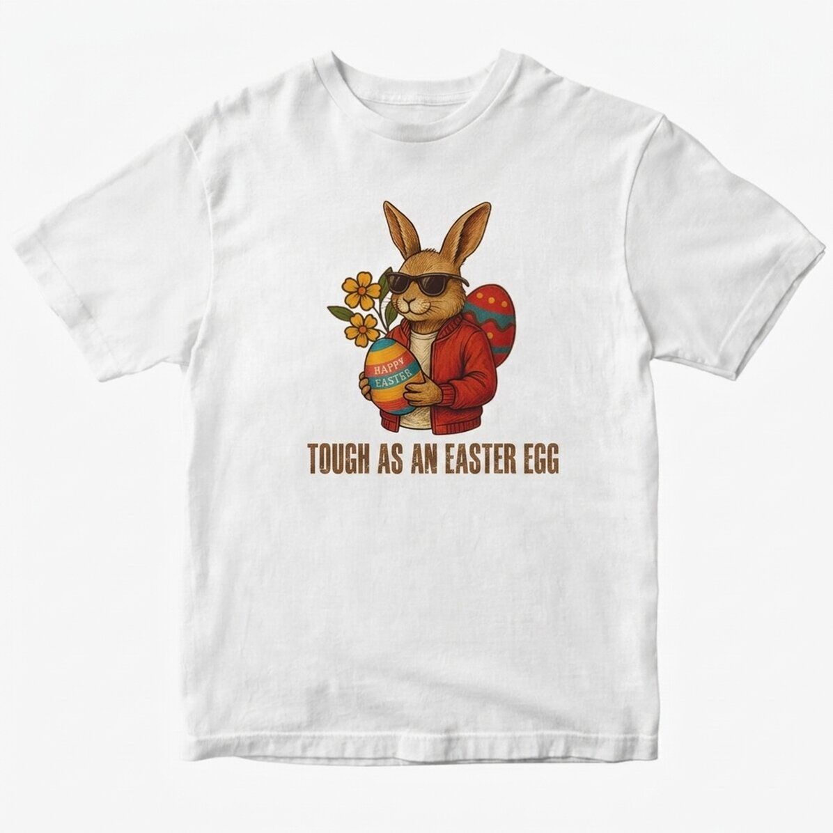 Personalised cotton T-shirt for Easter - Cool bunny