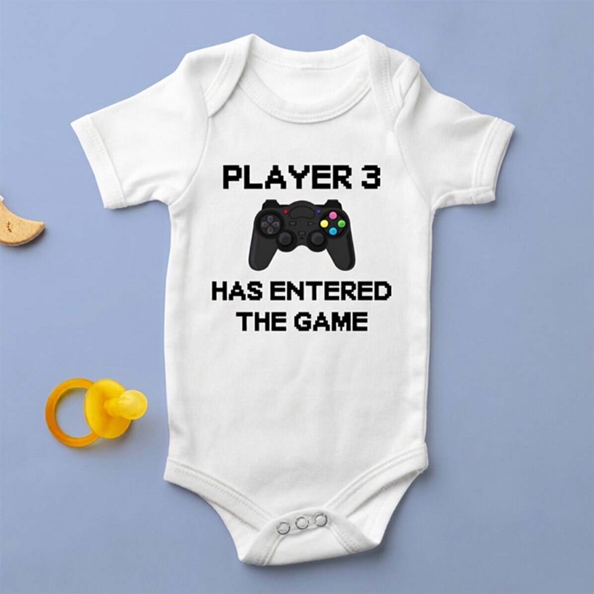 Personalised baby bodysuit with text - Player