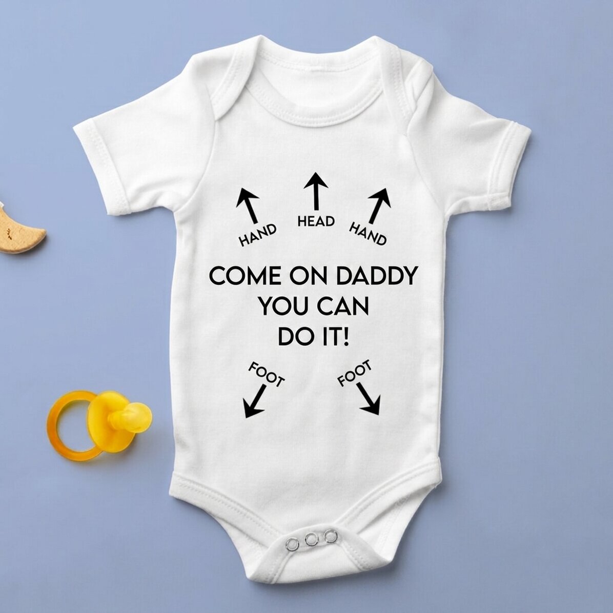 Personalised baby bodysuit with text - Instructions