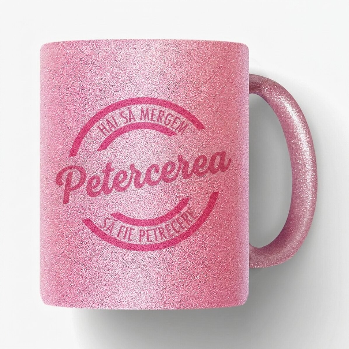 Personalised glitter mug with name - Barbie